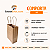 Kit 100 Sacolas Kraft com Alça Torcida 15x23x8,5cm para Delivery - Imagem 4