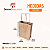 Kit 100 Sacolas Kraft com Alça Torcida 15x23x8,5cm para Delivery - Imagem 3