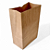 Kit 50 Sacos Kraft 18x22x9cm para Delivery - Imagem 1