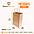 Kit 50 Sacolas Kraft com Alça Torcida 18x22x9cm para Delivery - Imagem 3
