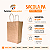 Kit 500 Sacolas Kraft com Alça Torcida 18x22x9cm para Delivery - Imagem 2