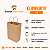 Kit 100 Sacolas Kraft com Alça Torcida 15x20x7cm para Delivery - Imagem 4