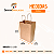 Kit 50 Sacolas Kraft com Alça Torcida 15x20x7cm para Delivery - Imagem 3