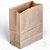 100 Sacos Kraft Delivery Médio Fast Food Entregas 24x28x12 - Imagem 1