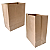 400 Sacos Kraft Delivery Médio Fast Food Entregas 24x28x12 - Imagem 1