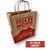 Kit c/ 50 Sacolas Kraft Média Delivery Lanches 24x28x12 Pede de Novo - Imagem 3