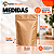 Kit 50 Sacos Stand Up Pouch Kraft com Alumínio Interno 150ml 10x15x5cm com Zíper - Imagem 3