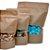 Kit 50 Sacos Stand Up Pouch Kraft 350 ml (12.5x19 cm) com Janela Transparente e Zíper - Imagem 2
