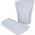 100 Embalagens Sacos Stand Up Pouch Branco Fosco Fecho Zip 21x28 - Imagem 3