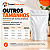 Kit 50 Sacos Stand Up Pouch Branco Fosco 1100ml 17x23,5x8cm com Zíper - Imagem 7
