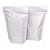 50 Embalagens Sacos Stand Up Pouch Branco Fosco Fecho Zip 17x23 - Imagem 1