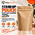 Kit 100 Sacos Stand Up Pouch Kraft com Alumínio Interno 1900ml 20,5x27,5x10cm com Zíper - Imagem 2
