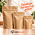 Kit 500 Sacos Stand Up Pouch Kraft com Alumínio Interno 1900ml 20x27x10cm com Zíper - Imagem 10