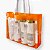 10 Sacolas De Pvc Transparente Cristal Bolsa Praia 39x29,5x8 - Imagem 5