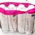 10 Sacolas De Pvc Transparente Cristal Bolsa Praia 39x29,5x8 Detalhe Rosa - Imagem 7