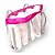 10 Sacolas Pvc Transparente Cristal Bolsa Praia 38x33 Pink - Imagem 1