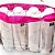 25 Sacolas Pvc Transparente Cristal Bolsa Praia 38x33 Pink - Imagem 3