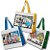 Ecobags Sacolas de Ráfia Reutilizáveis 40x35x18 Kit c/ 25 Unidades Suporta 15Kg Tema Literatura Cordel - Imagem 1