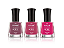 Kit Esmaltes Risqué Diamond Gel 3 Tons de Rosa 9,5ml - Imagem 1