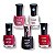 Risque Diamond Gel - Kit com 5 unid (Top Coat + Vermelho Cereja + Branco + Vinho + Hibisco Rosa) - Imagem 1