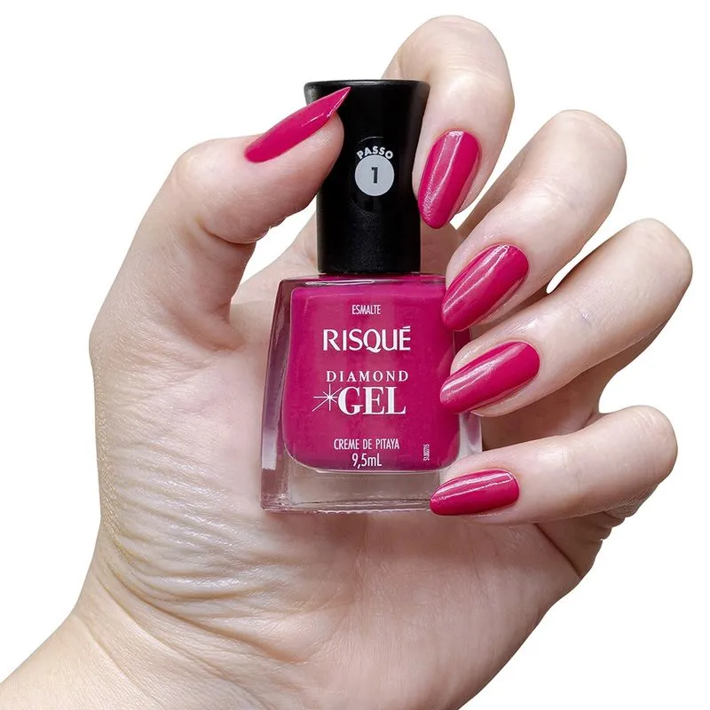 Esmalte Risqué Diamond Gel Creme de Pitaya 9,5ml - Imagem 2