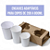 Kit c/ 25 Suportes Porta Copos p/ 4 copos Destacáveis Rende 50 de 2 copos - Imagem 7