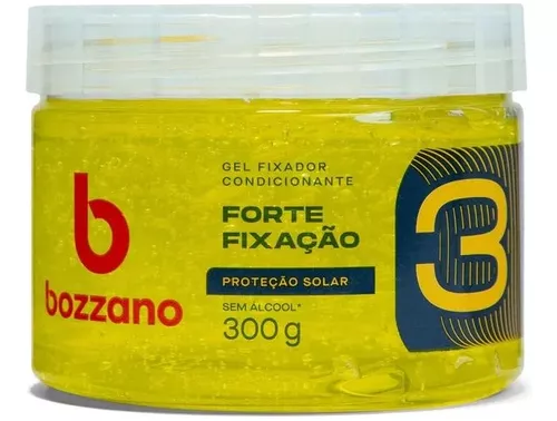 Bozzano Gel Condicionante Forte Fixação Fator 3 - Pote c/300g - Imagem 1