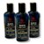 Kit 3x Shampoo 3 em 1 Bozzano para Cabelo, Barba e Bigode 200ml - Limpeza Profunda e Maciez Diária - Imagem 1