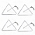 Triangulo Cromado 25cm X 08mm Phx Instrumentos Profissional (Kit c/ 4 unidades) - Imagem 1