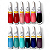 Kit 24 Esmaltes Impala Manicure Coloridos Escuros Vermelhos - DIVERSAS E ESCURAS - Imagem 5