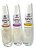 Kit Esmaltes Impala Branco Sonho Top Pop Francesinha 3 Unidades - Imagem 1