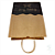 100 Sacolas Kraft Grande Delivery Marmitex Lanches 24x30x14 HAPPY FOOD - Imagem 4