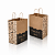 Kit 100 Sacolas Kraft com Alça Torcida 24x30x14cm para Delivery - Happy Food - Imagem 1