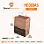Kit 100 Sacolas Kraft com Alça Torcida 24x30x14cm para Delivery - Happy Food - Imagem 3