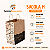 Kit 300 Sacolas Kraft com Alça Torcida 24x30x14cm para Delivery - Happy Food - Imagem 2
