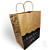 50 Sacolas Kraft Grande Delivery Marmitex Lanches 24x30x14 Happy Food - Imagem 1