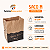 Kit 100 Sacos Kraft 24x30x14cm para Delivery - Happy Food - Imagem 2
