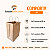 Kit 100 Sacolas Kraft com Alça Torcida 24x30x14cm para Delivery - Imagem 4