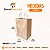Kit 50 Sacolas Kraft com Alça Torcida 24x30x14cm para Delivery - Imagem 3