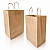 Kit 50 Sacolas Kraft com Alça Torcida 24x30x14cm para Delivery - Imagem 1