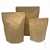 Kit c/ 50 Embalagens Kraft  P/ Café 500g Stand Up Pouch Zip Kraft Com Alumínio Interno 20X27 - Imagem 5