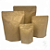 Kit 50 Embalagens Stand Up Pouch Kraft com Zíper e Alumínio Interno para Café Torrado e Moído 250g - Imagem 4