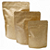 Kit 50 Embalagens Stand Up Pouch Kraft com Zíper e Alumínio Interno para Café Torrado e Moído 250g - Imagem 1