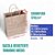 Kit 300 Sacolas de Papel Kraft 120g - 23x28x10 Extra Resistentes com Alça Torcida para Delivery e Presentes - Imagem 3