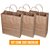 300 Sacolas Kraft 23x28x10 Pequena Delivery Papel 120g/m² - Imagem 4