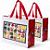 Ecobags Sacolas de Ráfia Reutilizáveis 40x35x18 Kit c/ 10 Unidades - Capacidade 15Kg Estampa Frutas Brasileiras - Imagem 6