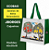 Ecobags Sacolas de Ráfia Reutilizáveis 40x35x18 Kit c/ 12 Unidades Suporta 15Kg Tema Literatura Cordel - Imagem 2