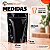 Kit 100 Sacos Stand Up Pouch Preto Metalizado 1100ml 17x23,5x8cm com Zíper - Imagem 3