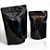 Kit 100 Embalagens Sacos Stand Up Pouch Preto Metalizado Brilhante com Fecho Zíper 17x23 - 1100ml - Funcional e Moderna - Imagem 3
