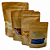 Kit 100 Sacos Stand Up Pouch Kraft 250 ml (10x19 cm) com Janela Transparente e Zíper - Imagem 4